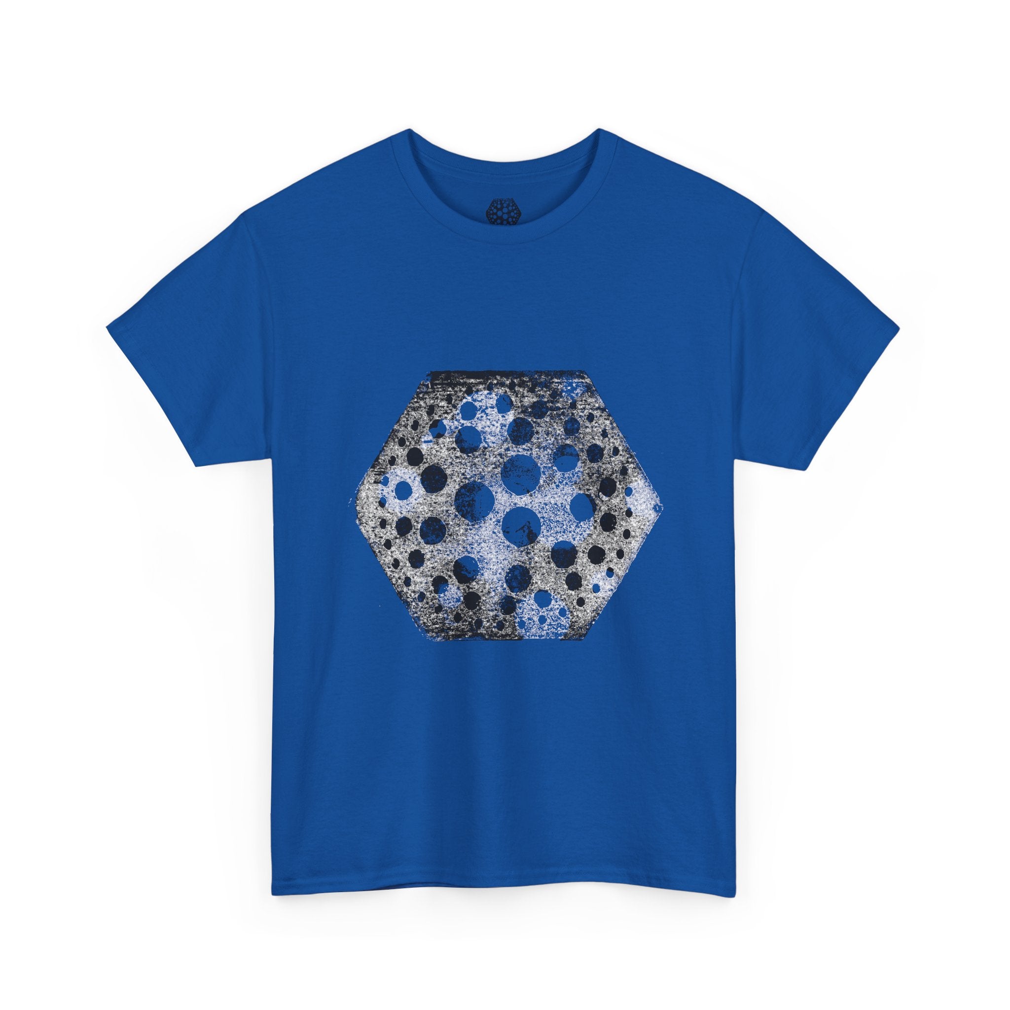 Hex Moon Graphic Tee — Distressed Space Cheese Vintage Astronomy T-Shirt