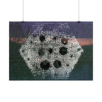Abstract Hexagon Nightscape Poster