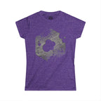 Women's T-Shirt — Distressed Hexagon Moon Graphic Tee