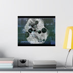 Abstract Moon Crater Matte Poster — Horizontal Wall Art