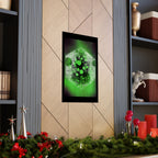 Abstract Green Hex Poster