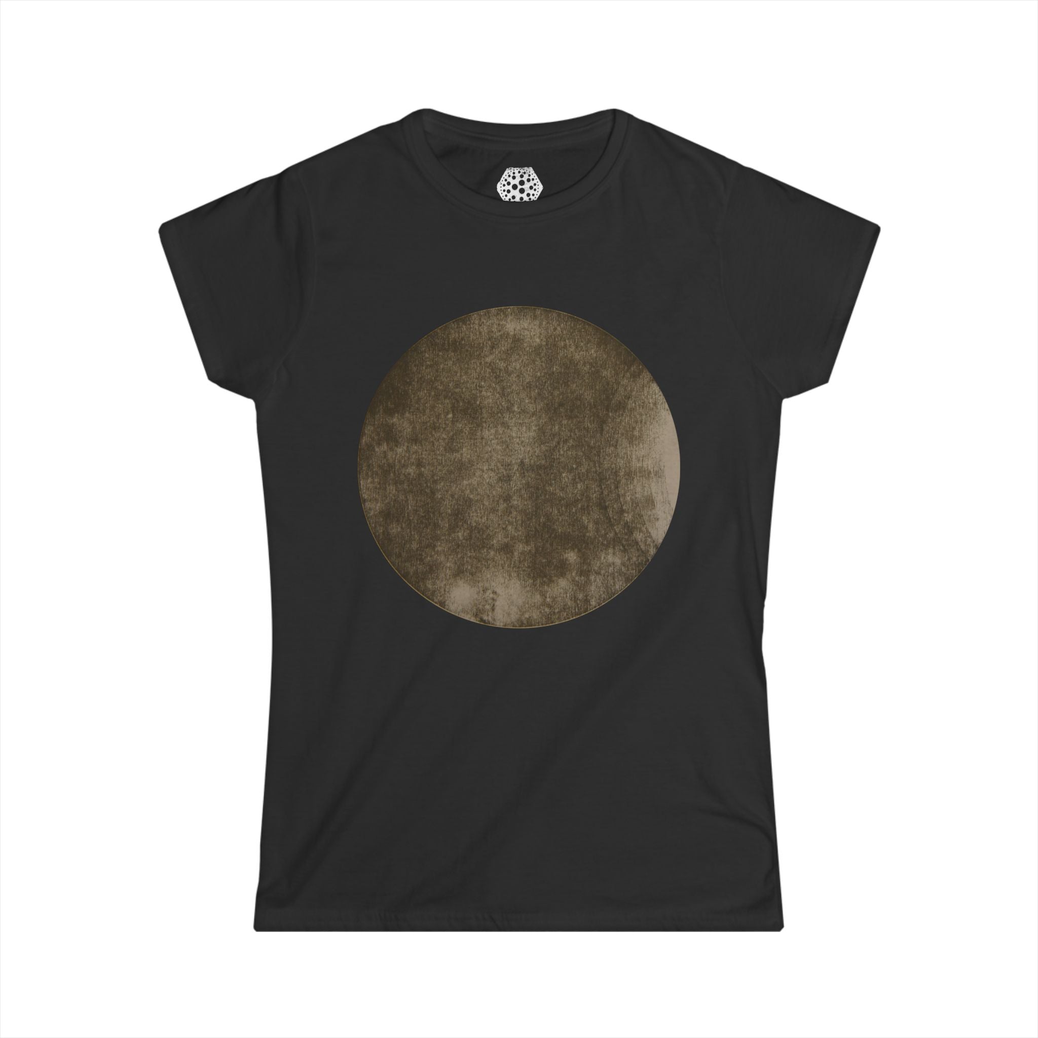 Vintage T-shirt met maanprint — Hemels T-shirt voor dames 