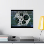 Abstract Geometric Art Poster — Matte Horizontal Midcentury-Inspired Print