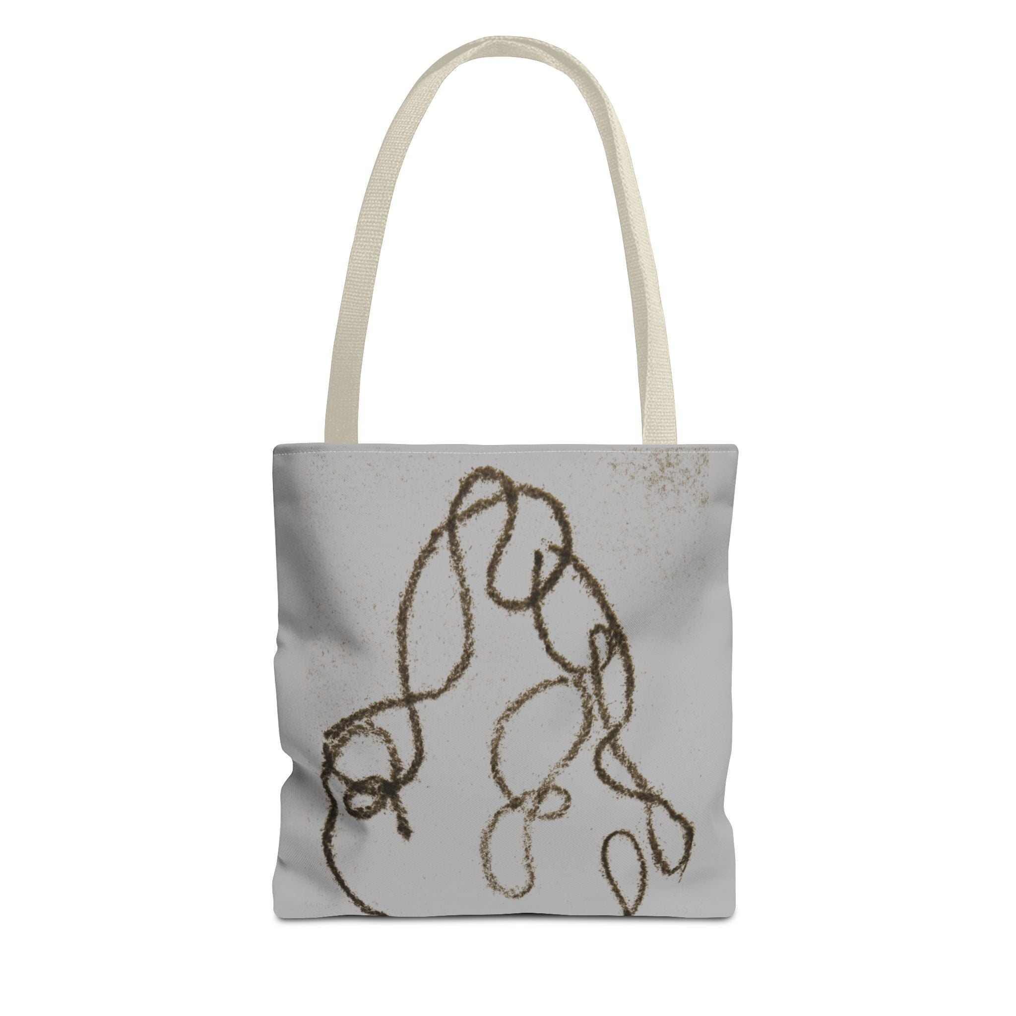 Tote Bag — Minimal Line Art Rope Sketch Tote