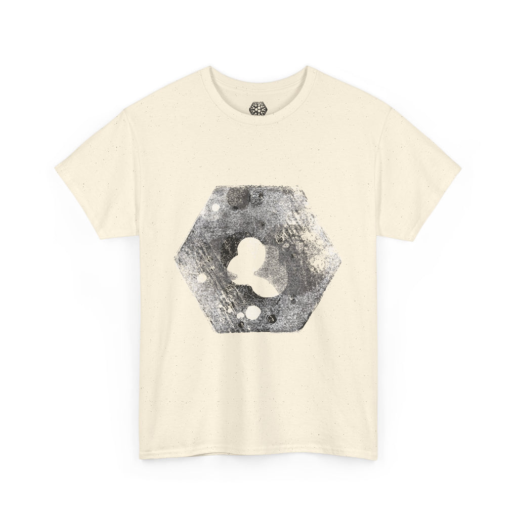 Hex Moon Graphic Tee Design Hex18 — Distressed Space Cheese Vintage Astronomy T-Shirt