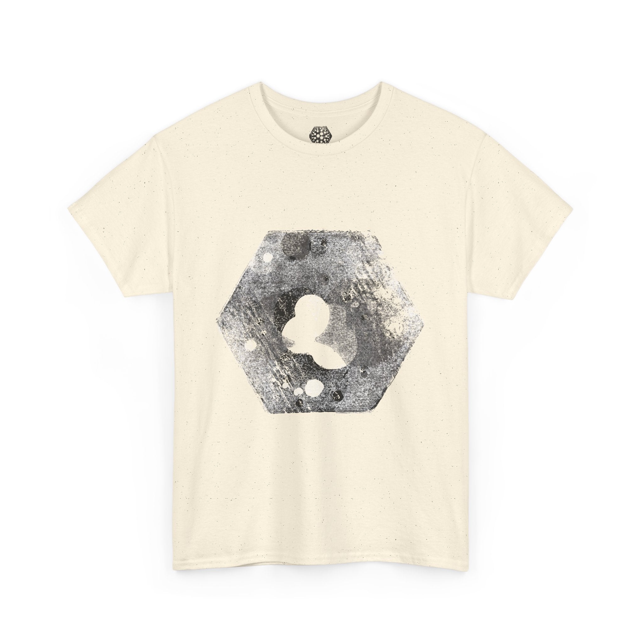 Hex Moon Graphic Tee — Distressed Space Cheese Vintage Astronomy T-Shirt