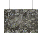 Abstract Hexagon Bubble Poster — Geometric Textured Wall Art