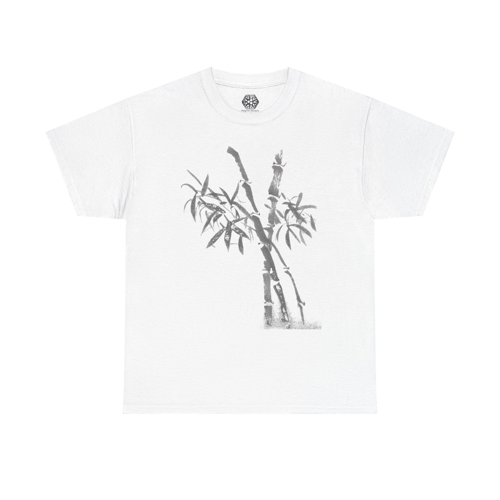 Bamboo Ink Tee — Minimal Zen Bamboo Graphic T-Shirt