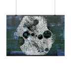 Abstract Moon Crater Poster — Horizontal Wall Art