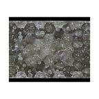 Abstracte zeshoekige poster met bubbelstructuur en matte afwerking — Geometrische wanddecoratie 