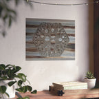 Rustic Honeycomb Poster Matte Vertical Poster | Hexagon Wall Art, Barn Wood Texture