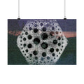 Abstract Geometric Moon Poster — Matte Horizontal Art Print