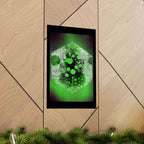 Abstract Green Hex Poster