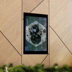 Abstract Hexagon Galaxy Matte Poster — Vertical Modern Wall Art