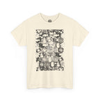 Hex Moon Graphic Tee — Distressed Space Cheese Vintage Astronomy T-Shirt