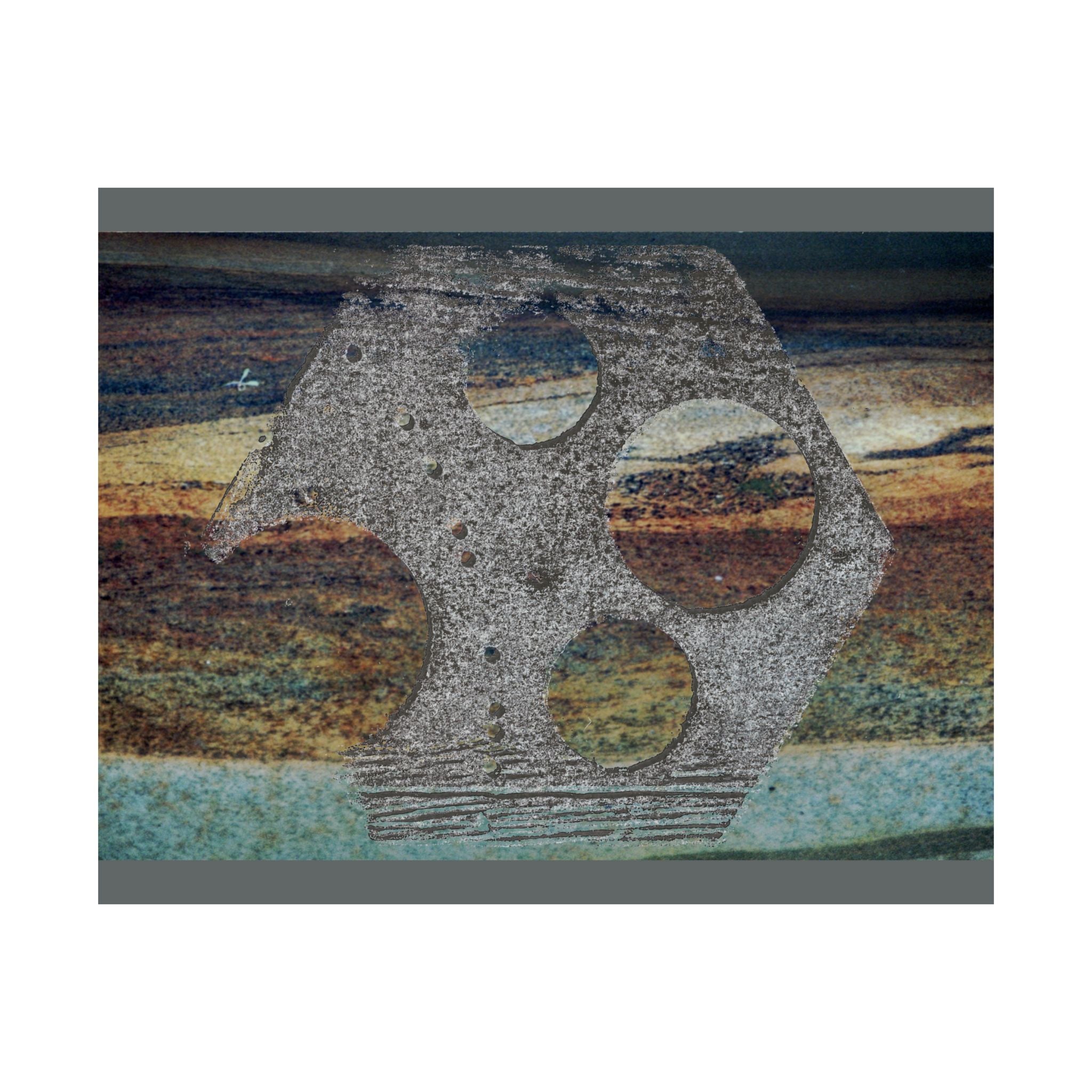 Abstract Rusted Metal Texture Matte Horizontal Poster | Industrial Wall Art