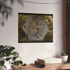 Weathered Tree Cross-Section Poster | Matte Horizontal Wall Art