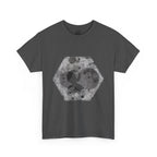 Hex Moon Graphic Tee Design Hex18 — Distressed Space Cheese Vintage Astronomy T-Shirt