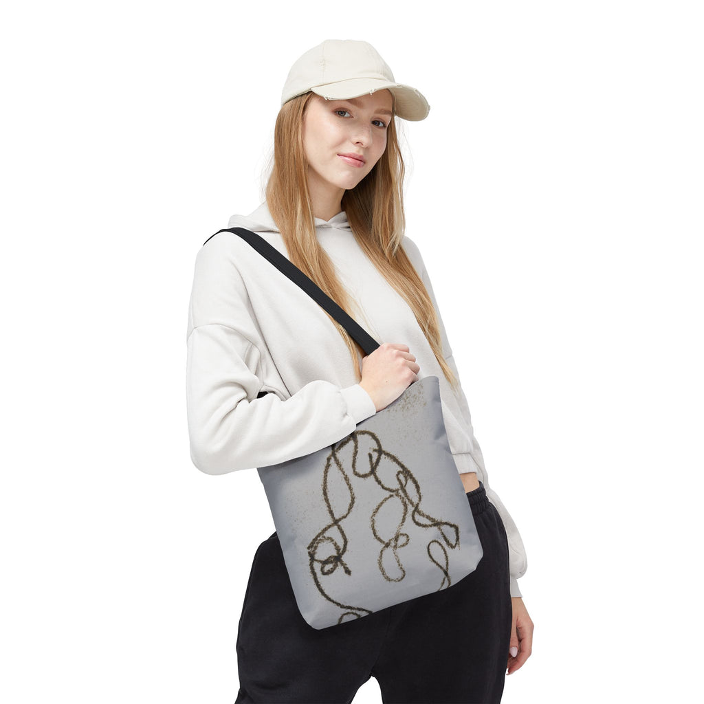 Tote Bag — Minimal Line Art Rope Sketch Tote