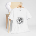 Hex Moon Graphic Tee Design Hex34 — Distressed Space Cheese Vintage Astronomy T-Shirt