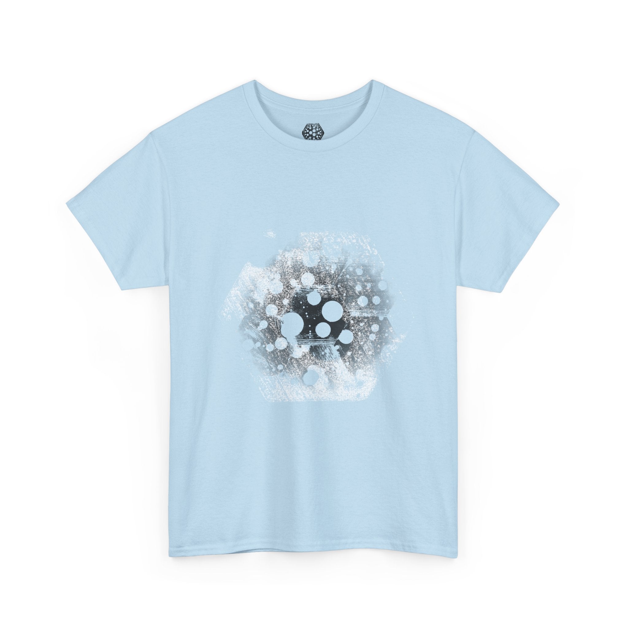 Hex Moon Graphic Tee — Distressed Space Cheese Vintage Astronomy T-Shirt