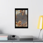 Rust Texture Matte Poster — Industrial Abstract Vertical Wall Art
