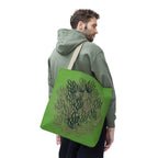Green Abstract Coral Tote Bag – Ocean-Inspired All-Over Print Tote