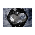 Abstract Celestial Hex Matte Poster — Moody Space Wall Art