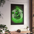 Abstract Green Hex Poster