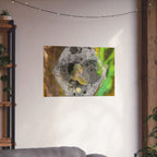 Abstract Hex Bolt Close-Up Matte Poster — Industrial Nature Wall Art