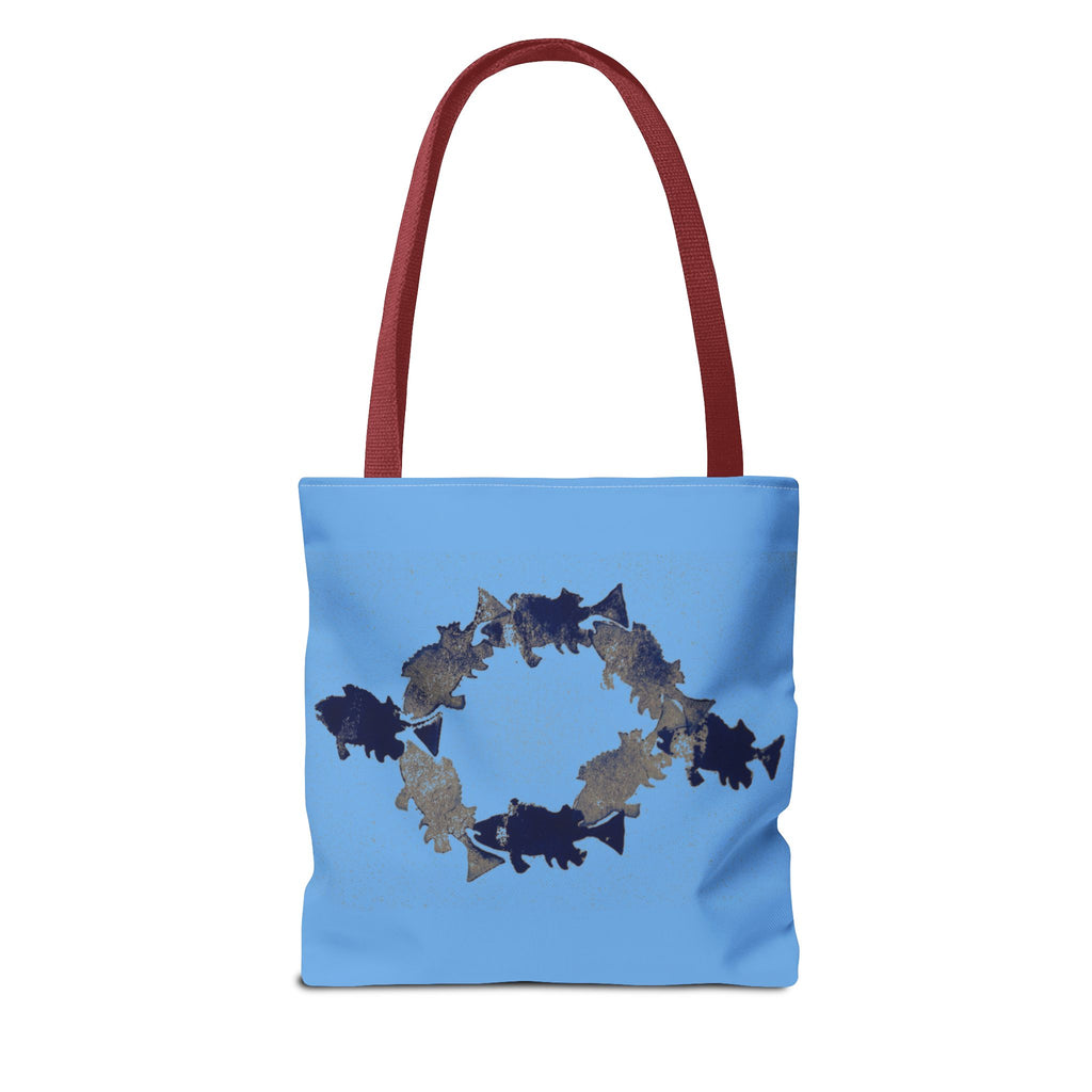 Shark Circle Tote Bag – Ocean Wildlife Canvas Tote