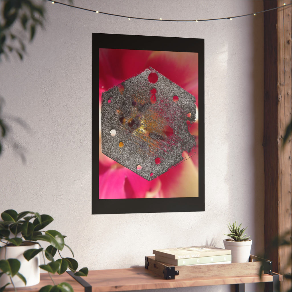 Abstract Hexagon Overlay poster | Matte Vertical Posters