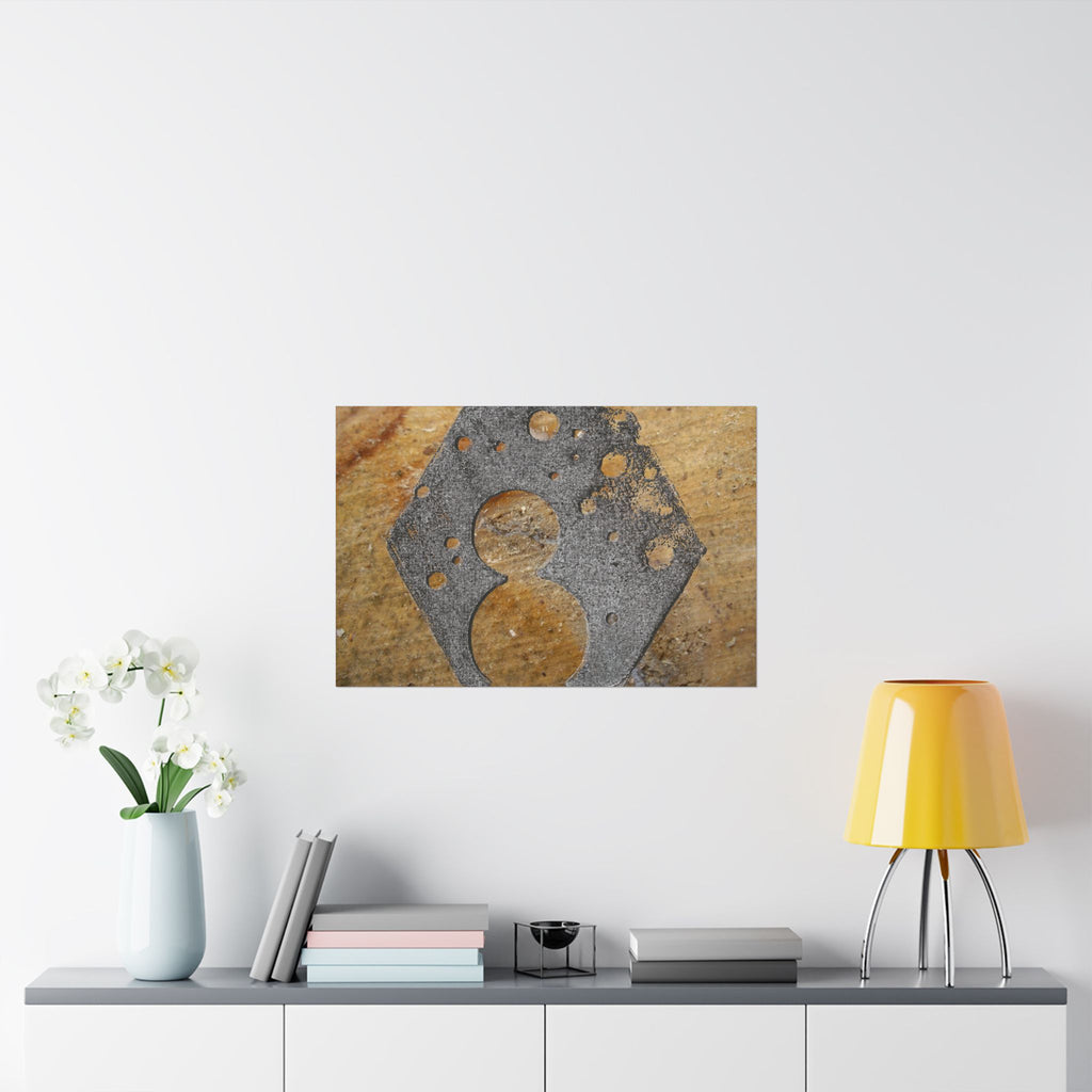 Rustic Metal Stencil Poster