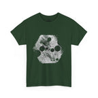 Hex Moon Graphic Tee Design Hex32 — Distressed Space Cheese Vintage Astronomy T-Shirt