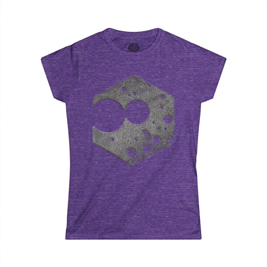 Women's Tee — Abstract Hexagon Moon Graphic T-Shirt