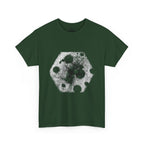 Hex Moon Graphic Tee Design Hex34 — Distressed Space Cheese Vintage Astronomy T-Shirt