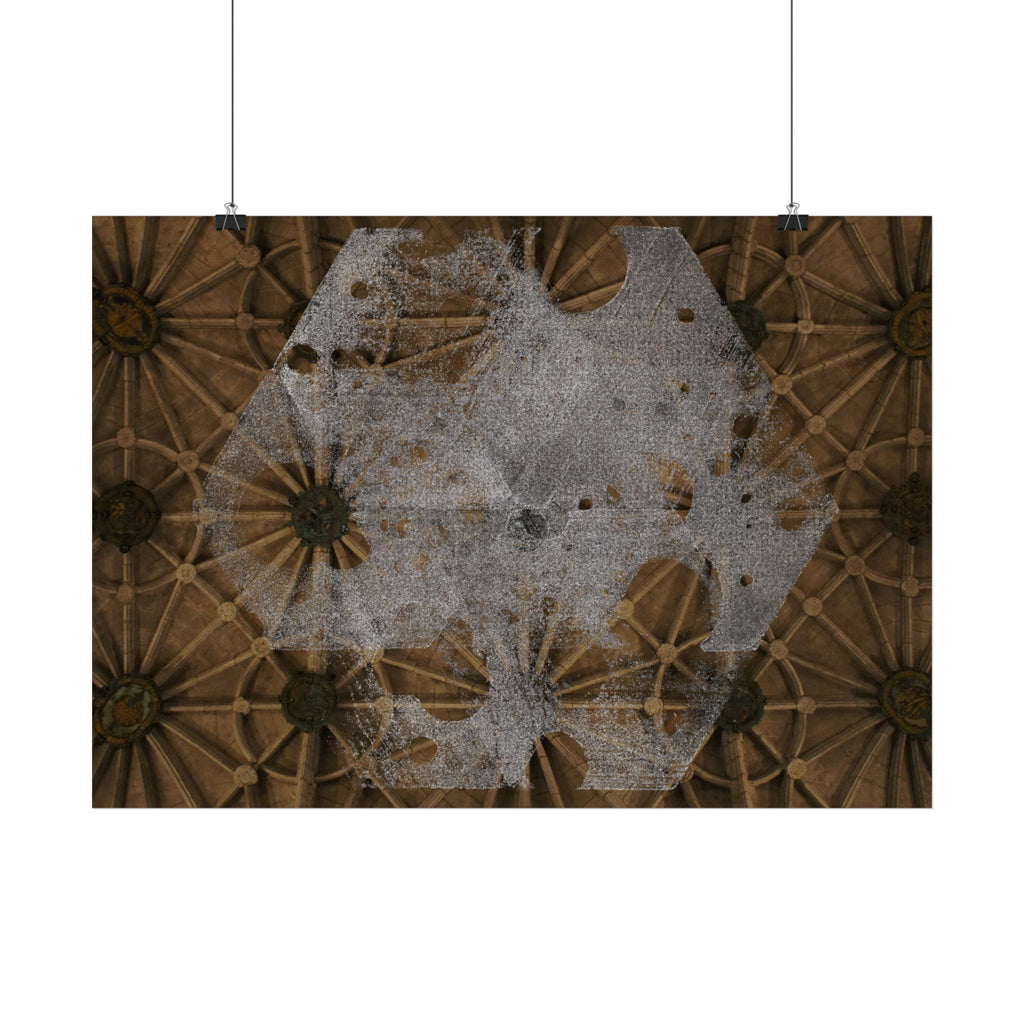 Horizontal Poster — Gothic Ceiling Art Print