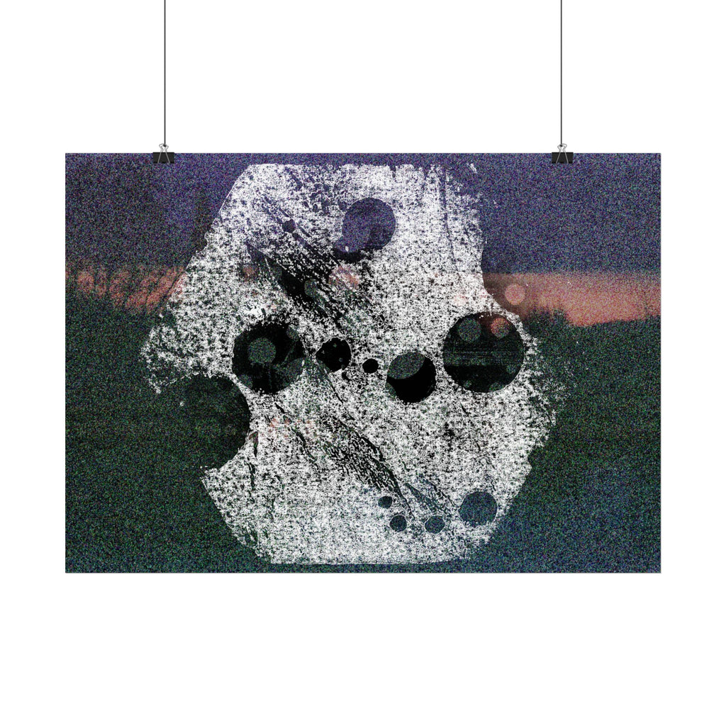 Abstracte kosmische poster — Surrealistische maanfasen muurdecoratie 