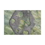 Abstract Seagrass & Stone Matte Horizontal Poster — Coastal Texture Wall Art