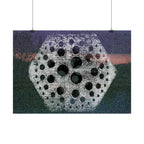 bstract Geometric Moon Poster — Horizontal Art Print