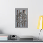 Rustic Honeycomb Poster Matte Vertical Poster | Hexagon Wall Art, Barn Wood Texture
