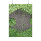 Abstract Geometric Metal Plate Poster | Vertical Poster