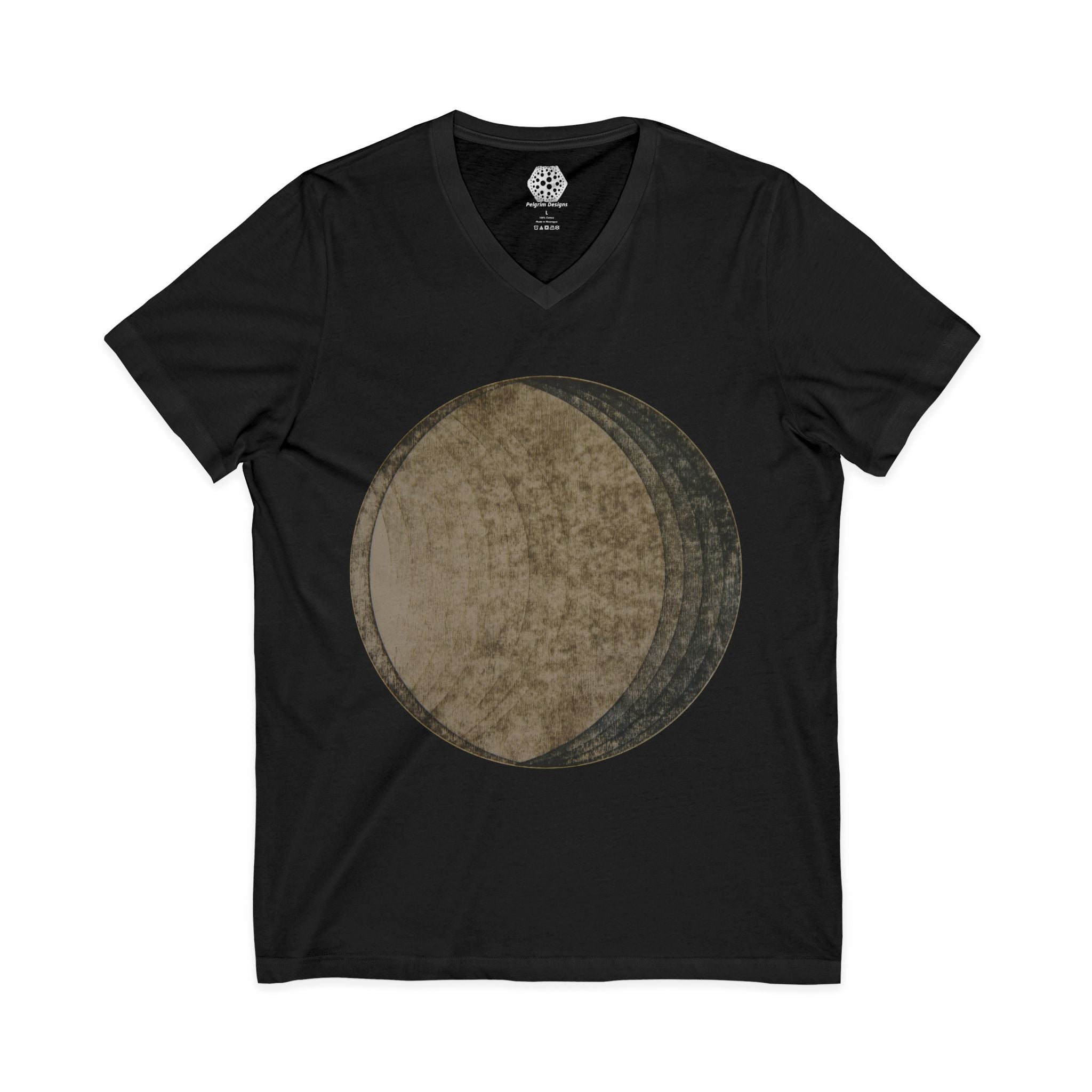 Vintage Moon Phase V-Neck Tee