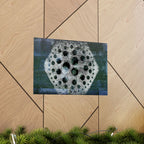 Abstract Geometric Hexagon Poster — Matte Horizontal Wall Art