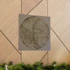 Abstract Earth Tone Circle Art Poster — Minimalist Geometric Wall Print