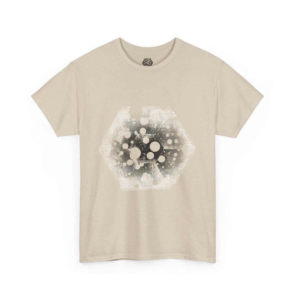 Hex Moon Graphic Tee Design Hex27 — Distressed Space Cheese Vintage Astronomy T-Shirt