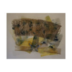 Abstract Botanical Poster — Matte Horizontal Wall Art with Feather & Floral Collage