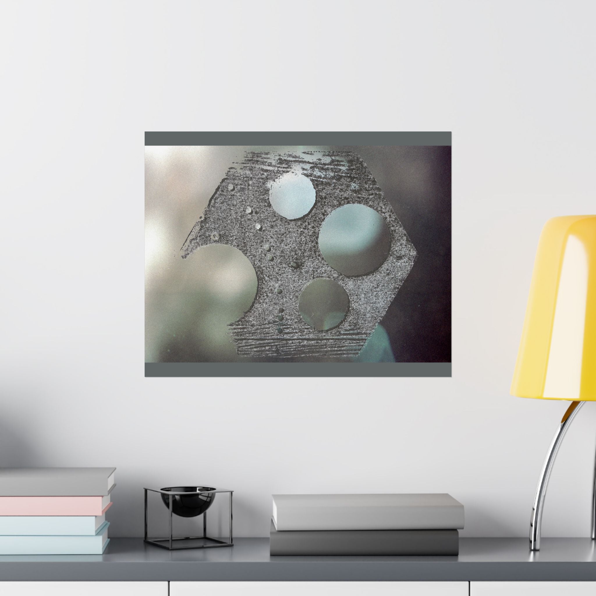 Abstract Geometric Texture Poster Matte Horizontal Poster | Modern Wall Art