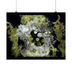 Abstracte natuurcollage, matte horizontale poster 