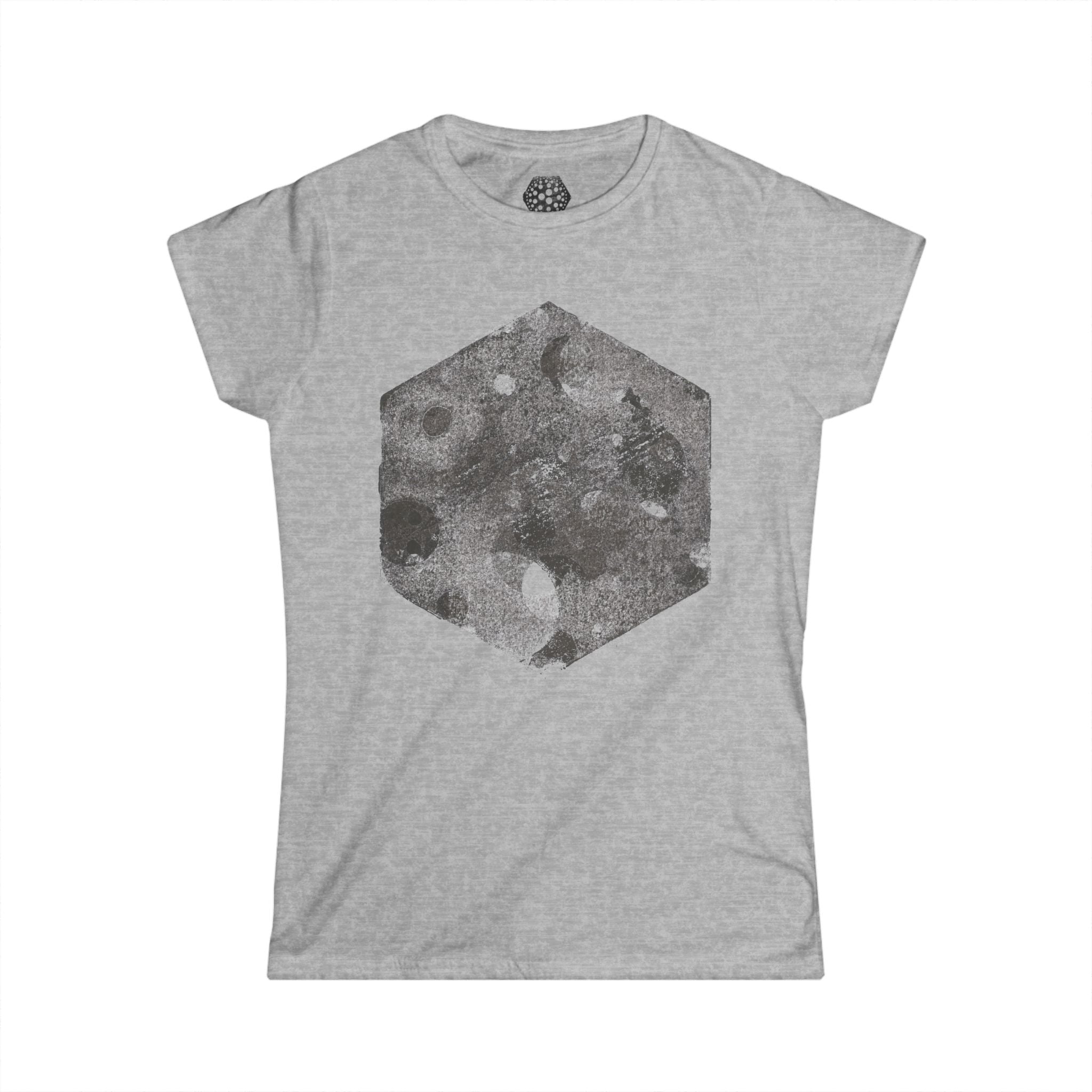 Moon Hex Tee — Vintage T-shirt met maanmotief voor dames 